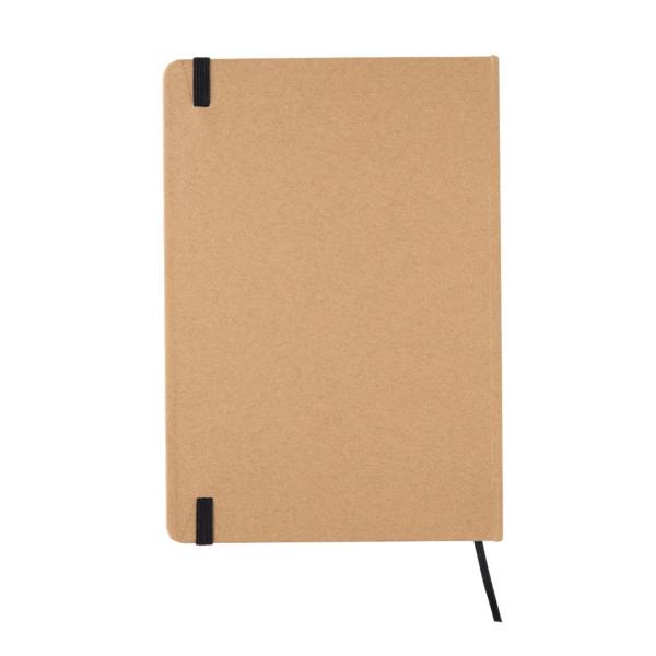 A5 recycled kraft notebook, black