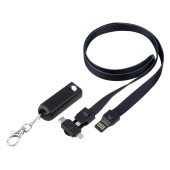 USB Charger Lanyard 3-in-1