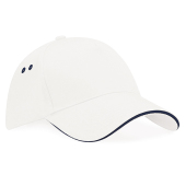 Ultimate 5 Panel Cap - Sandwich Peak - White/French Navy - One Size