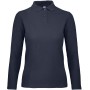 ID.001 Ladies' long-sleeve polo shirt Navy XXL