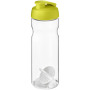H2O Active® Base 650 ml sportfles met shaker bal - Lime/Transparant