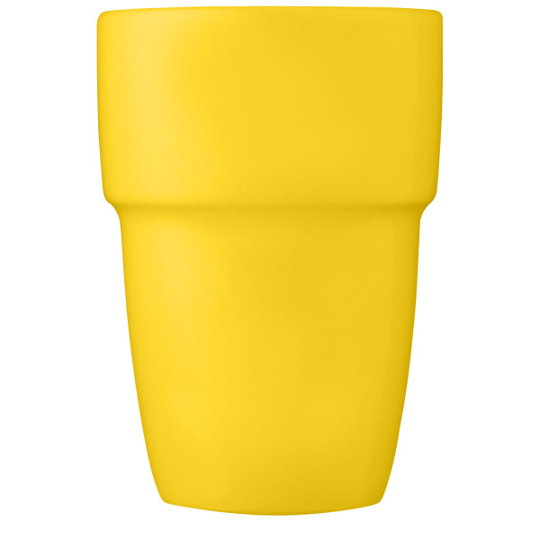 Staki 4-piece 280 ml stackable mug gift set - Yellow