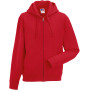 Authentic Full Zip Hooded Sweatshirt Classic Red XL