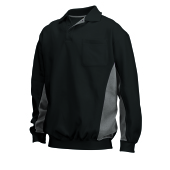 Polosweater Bicolor Borstzak 302001 Black-Grey 3XL