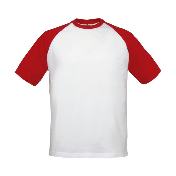 T-Shirt Base-Ball - White/Red - XL