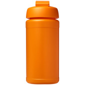 Baseline® Plus 500 ml sportflaska med uppfällbart lock - Orange