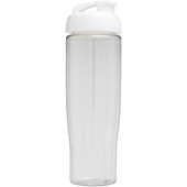 H2O Active® Tempo 700 ml sportfles met flipcapdeksel - Transparant/Wit