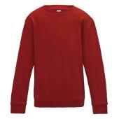 AWDis Kids Sweatshirt, Fire Red, 1-2, Just Hoods