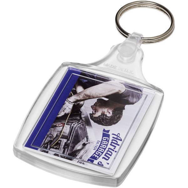 Zia S6 klassieke sleutelhanger met kunststof clip Zia S6 klassieke sleutelhanger met kunststof clip