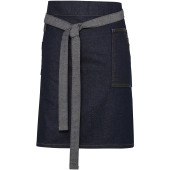 Division - Waxed look denim waist apron Indigo Denim One Size