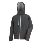 Core Tx Performance Hooded Soft Shell Jacket Black / Grey 3XL
