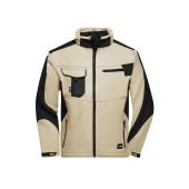 Workwear Softshell Jacket - STRONG - - stone/black - XL