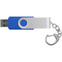 Rotate USB met sleutelhanger - Midden blauw - 64GB