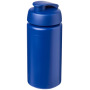 Baseline® Plus grip 500 ml sportfles met flipcapdeksel - Blauw