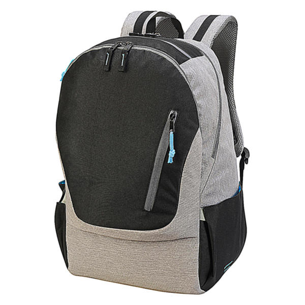 Cologne Absolute Laptop Backpack - Black/Grey Melange