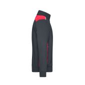 Men's Workwear Sweat Jacket - COLOR - - carbon/red - 6XL