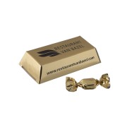 Mini goudstaafje met gouden zuurtjes Mini goudstaafje met gouden zuurtjes