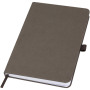 Fabianna notitieboek met harde kaft van crush papier - Koffie bruin