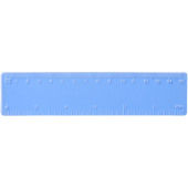 Rothko 15 cm plastiklineal - Frostet blå