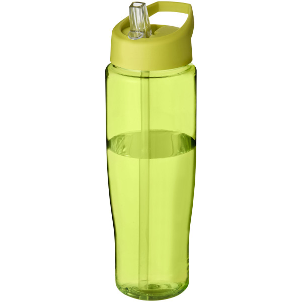 H2O Active® Tempo 700 ml spout lid sport bottle - Transparent lime/Lime