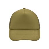 MB070 5 Panel Polyester Mesh Cap olijf one size