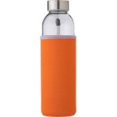 Glazen fles (500 ml) oranje