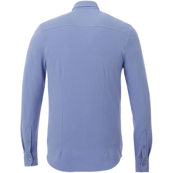Bigelow long sleeve men's pique shirt - Light blue - M