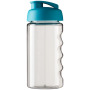 H2O Active® Bop 500 ml sportfles met flipcapdeksel - Transparant/Aqua blauw