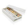 Deluxe mikado/domino in wooden box, white