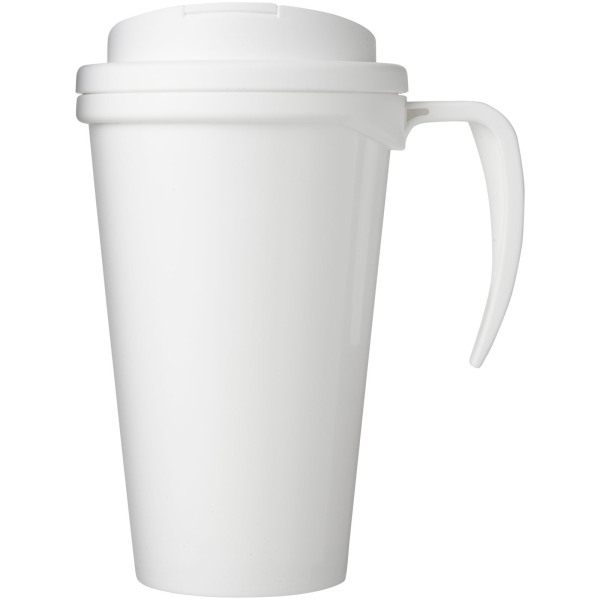 Brite-Americano® Grande 350 ml mug with spill-proof lid - White