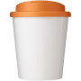 Brite-Americano® Espresso 250 ml tumbler with spill-proof lid - White/Orange
