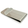 Classical Silver Shine Money Clip with Logo Laser-Engraved