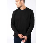 Sweater ingezette mouwen Black XS