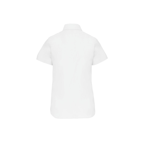 Dames Oxford blouse korte mouwen White XXL