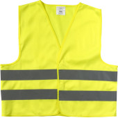 Polyester (75D) veiligheidsvest geel XS