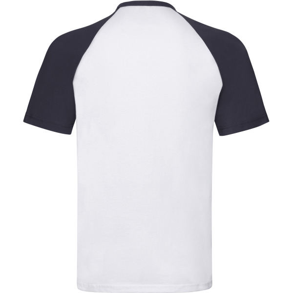 Valueweight Short Sleeve Baseball T White / Black 3XL