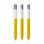 BIC® 4 Colours Wood Style with Lanyard 4 Colours Wood BP LP Yellow_UP white_RI white