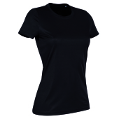 Stedman T-shirt Interlock Active-Dry SS for her Black C Black Opal-S