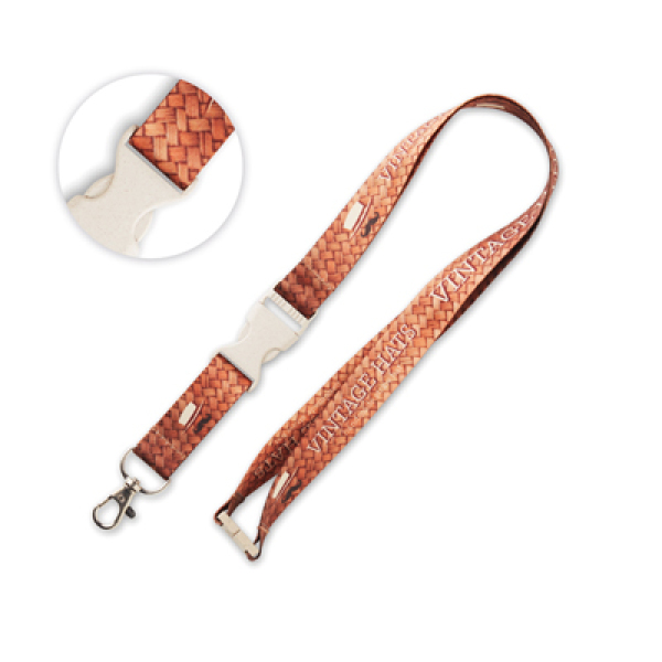 Recycled PET, sublimation lanyard with buckle. 8 days delivery*