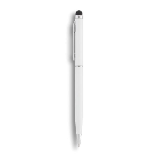 Aluminium touchscreen pen, wit