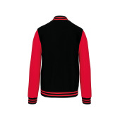 College jacket unisex Black / Red 3XL