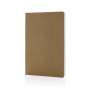 Salton A5 GRS certified recycled paper notebook, brown