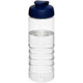 H2O Active® Treble 750 ml sportfles met kanteldeksel - Transparant/Blauw