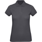 Ladies' organic polo shirt Dark Grey S