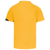 Sportshirt korte mouwen kids Sporty yellow/Black/Storm grey 6/8 jaar