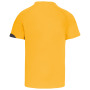 Sportshirt korte mouwen kids Sporty yellow/Black/Storm grey 12/14 jaar