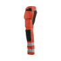 High Vis Werkbroek met stretch en gereedschapzakken