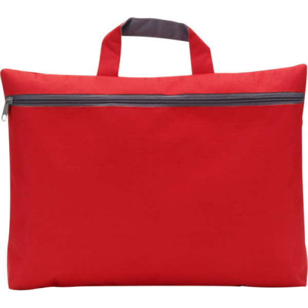 Polyester (600D) conference bag Elfrieda red