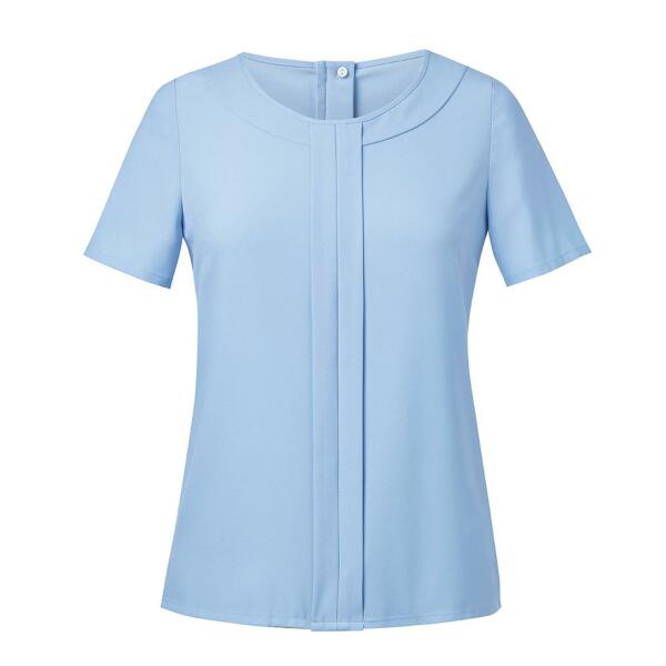 Ladies Verona Short Sleeve Shirt, Sky Blue, 8, Brook Taverner