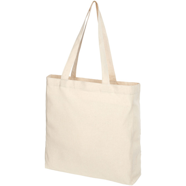 Pheebs 210 g/m² recycled gusset tote bag 13L - Natural
